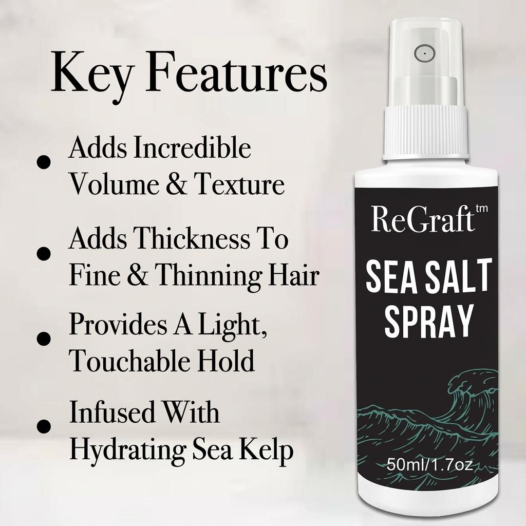 Natural Sea Salt Hair Spray for Volume