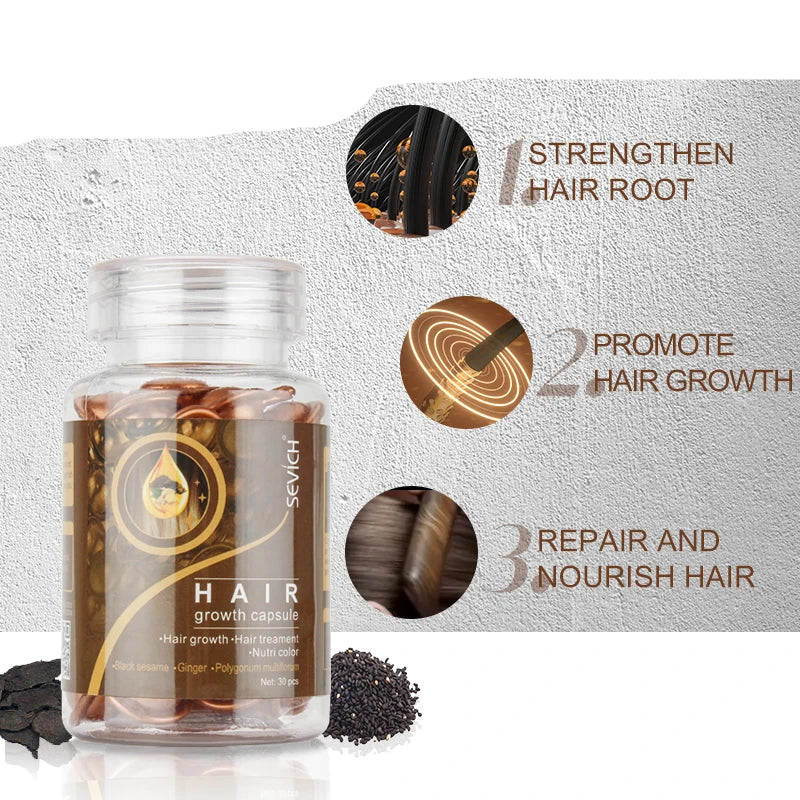 Ginger Hair Growth Capsules for Repair