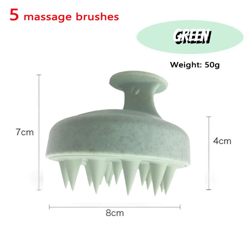 Silicone Scalp Massage Shampoo Brush