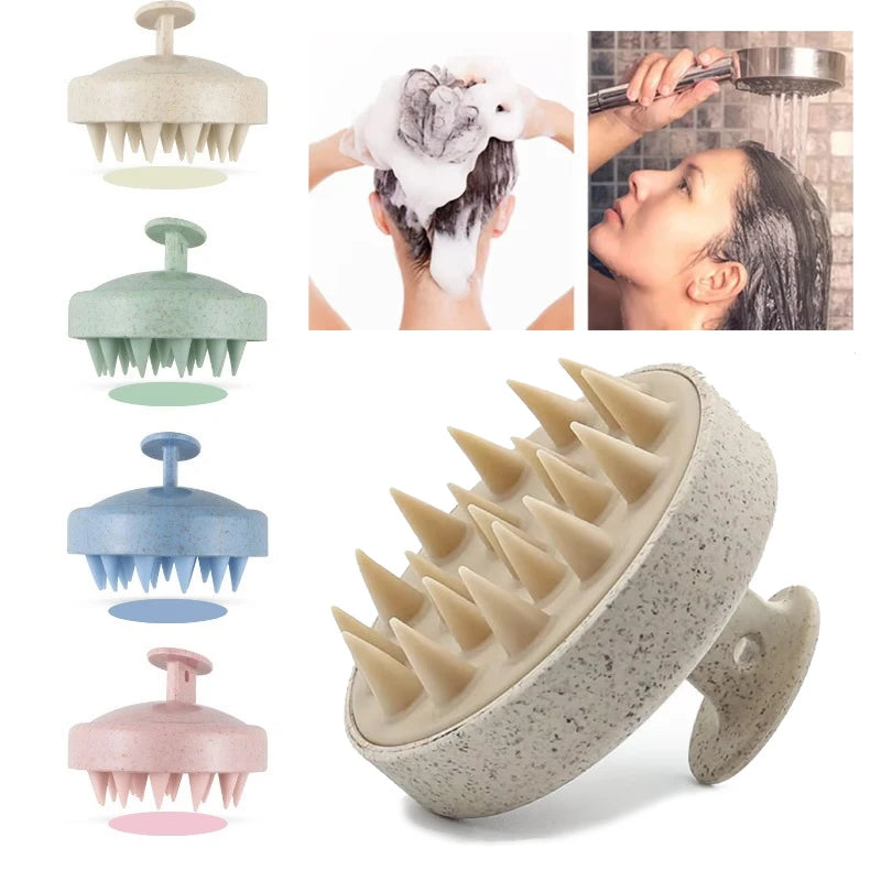 Silicone Scalp Massage Shampoo Brush