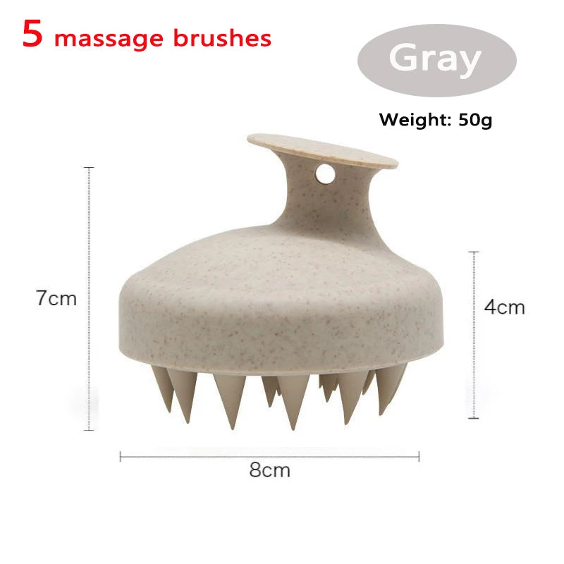 Silicone Scalp Massage Shampoo Brush