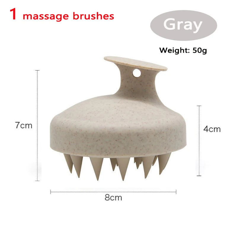 Silicone Scalp Massage Shampoo Brush
